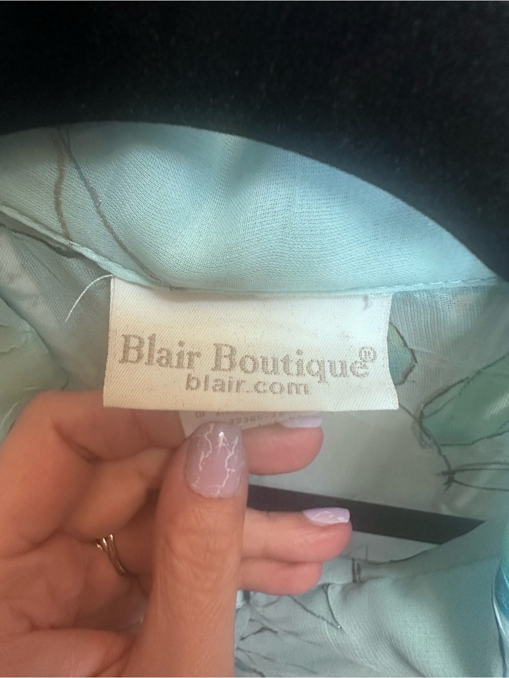 Blair Boutique Women's Light Blue Floral Button-Down Shirt - Picture 6 of 8